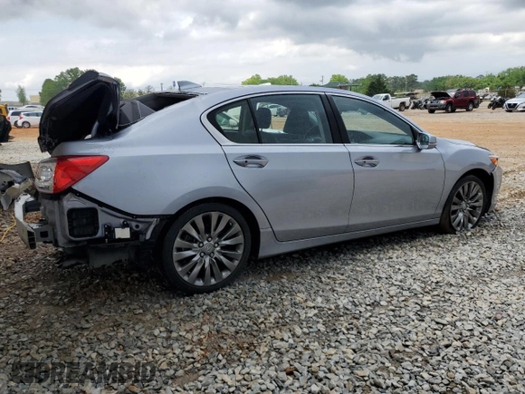 2016 Acura RLX Technology with VIN JH4KC1F52GC000307, listed as a Copart auction lot 54579865 with 61,687 mi miles and Salvage title. Bid and sale history available at DreamBid. Image 3.