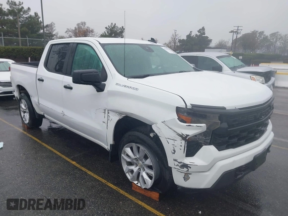 2022 Chevrolet Silverado 1500 Custom with VIN 1GCPABEK1NZ531213, listed as a IAAI auction lot 41533378 with 39,940 mi miles and . Bid and sale history available at DreamBid. Image 1.