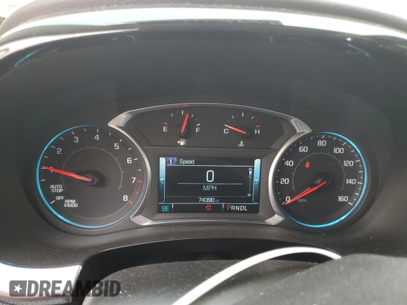 2019 Chevrolet Traverse Premier with VIN 1GNEVKKW1KJ282545, listed as a Copart auction lot 66208724 with 74,390 mi miles and Salvage Title. Bid and sale history available at carsss.com. Image 9.
