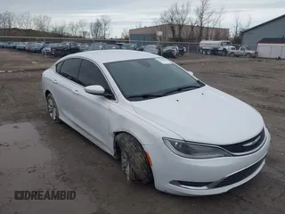 2015 Chrysler 200 Limited with VIN 1C3CCCAB8FN675942, listed as a IAAI auction lot 41956660 with 121,441 mi miles. Bid and sale history available at carsss.com. Image 1.
