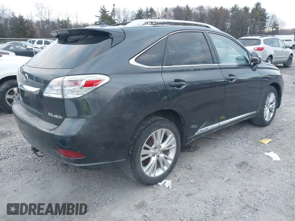 2010 Lexus RX 450h with VIN JTJBC1BA2A2012827, listed as a IAAI auction lot 41101091 with 236,669 mi miles and . Bid and sale history available at DreamBid. Image 4.