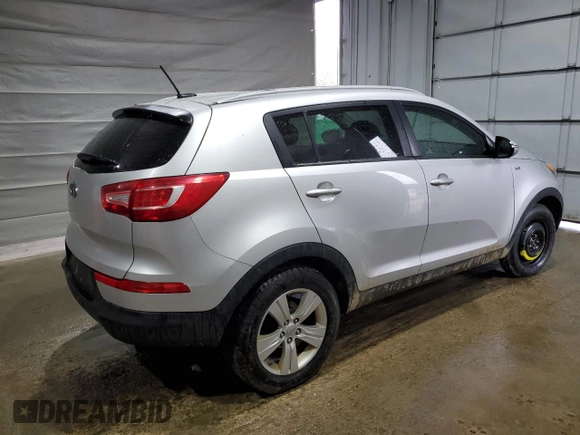 2012 Kia Sportage LX with VIN KNDPBCA22C7333385, listed as a Copart auction lot 55213455 with 160,568 mi miles and Salvage title. Bid and sale history available at DreamBid. Image 3.