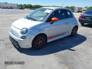 2014 FIAT 500e with VIN 3C3CFFGE7ET245232, listed as a IAAI auction lot 41780794 with 46,778 mi miles. Bid and sale history available at carsss.com. Image 2.