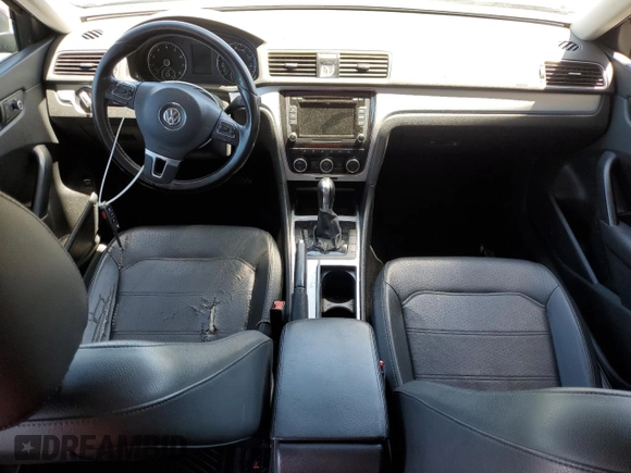 2012 Volkswagen Passat SE with VIN 1VWBP7A39CC019281, listed as a Copart auction lot 57724955 with Not provided miles and Salvage title. Bid and sale history available at DreamBid. Image 8.