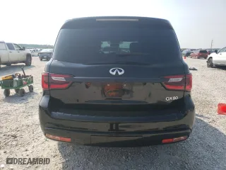 2019 Infiniti QX80 LUXE with VIN JN8AZ2NE2K9230913, listed as a Copart auction lot 57617074 with 95,985 mi miles and Salvage Title. Bid and sale history available at carsss.com. Image 6.