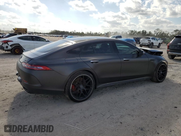 2022 Mercedes-Benz AMG GT 53 с VIN W1K7X6BB7NA053040, выставлен на аукционе Copart как лот 82606224 с пробегом 24 813 миль миль и Списание • Salvage title. История ставок и продаж доступна на DreamBid. Изображение 3.