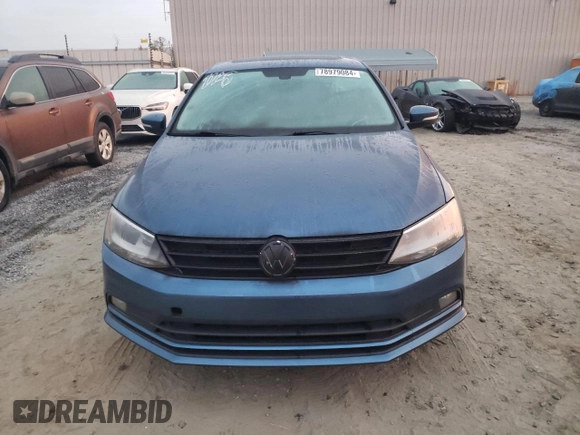 2016 Volkswagen Jetta Sedan 1.8T SEL with VIN 3VWL07AJ1GM222130, listed as a Copart auction lot 78979084 with 84,338 mi miles and Salvage Title. Bid and sale history available at carsss.com. Image 5.