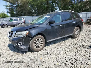 2016 Nissan Pathfinder SL with VIN 5N1AR2MMXGC622242, listed as a Copart auction lot 62655465 with 104,654 mi miles and Salvage title. Bid and sale history available at DreamBid. Image 1.