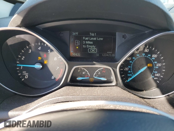 2016 Ford Escape SE with VIN 1FMCU0G91GUC27833, listed as a Copart auction lot 42759215 with 123,425 mi miles and Salvage Title. Bid and sale history available at carsss.com. Image 9.