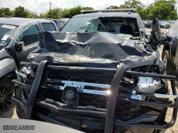2022 Chevrolet Tahoe Commercial with VIN 1GNSCLED2NR245938, listed as a Copart auction lot 63528714 with 0 mi miles and Salvage Title. Bid and sale history available at carsss.com. Image 5.