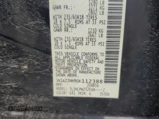 2016 Nissan Murano S with VIN 5N1AZ2MH9GN112388, listed as a Copart auction lot 53969355 with 130,875 mi miles and Salvage Title. Bid and sale history available at carsss.com. Image 13.