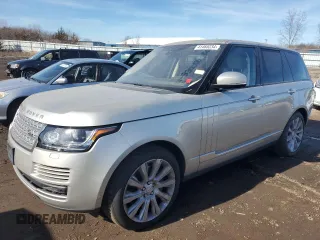 2017 Land Rover Range Rover HSE z VIN SALGS2FV2HA356046, wystawiony jako Copart lot #41465234 z przebiegiem 31 621 mil mil oraz Szkoda całkowita • Salvage title. Historia ofert i sprzedaży dostępna na DreamBid. Obrazek 1.
