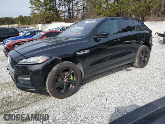 2017 Jaguar F-Pace 20d R-Sport with VIN SADCL2BN1HA085899, listed as a Copart auction lot 43330975 with 104,596 mi miles and Clean Title. Bid and sale history available at DreamBid. Image 1.