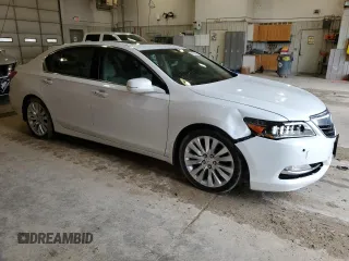 2014 Acura RLX Advance with VIN JH4KC1F90EC000564, listed as a Copart auction lot 59930075 with 190,933 mi miles and Salvage title. Bid and sale history available at DreamBid. Image 4.