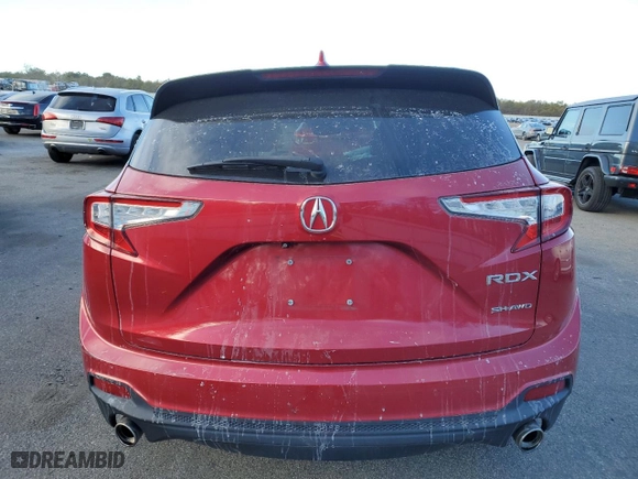 2019 Acura RDX w/Advance Pkg with VIN 5J8TC2H77KL030567, listed as a Copart auction lot 87021114 with 46,283 mi miles and Salvage Title. Bid and sale history available at carsss.com. Image 6.