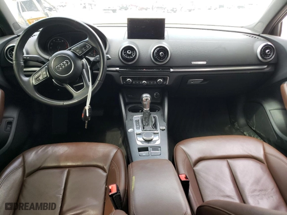 2017 Audi A3 Sedan Premium Plus with VIN WAUJ8GFF9H1047189, listed as a Copart auction lot 46703093 with 0 mi miles. Bid and sale history available at carsss.com. Image 8.
