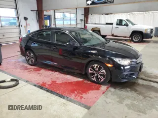 2018 Honda Civic EX-L with VIN JHMFC1F7XJX042033, listed as a Copart auction lot 53304175 with 90,055 mi miles and Salvage Title. Bid and sale history available at DreamBid. Image 4.