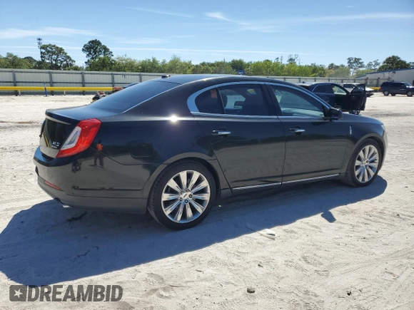 2013 Lincoln MKS EcoBoost with VIN 1LNHL9FT8DG603948, listed as a Copart auction lot 49908455 with 133,493 mi miles and Salvage title. Bid and sale history available at DreamBid. Image 3.