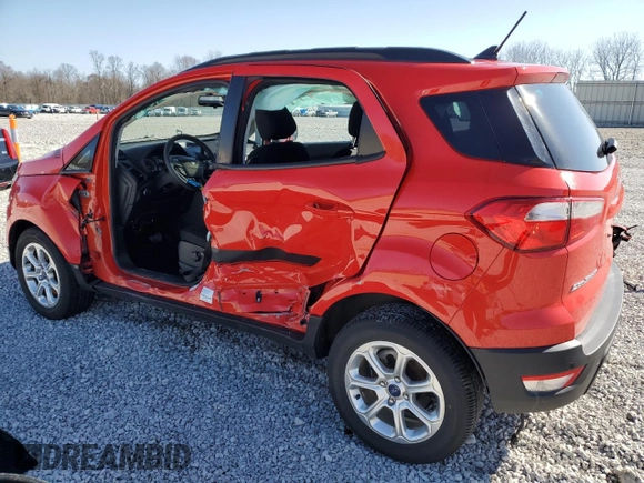 2021 Ford EcoSport SE with VIN MAJ3S2GE8MC408423, listed as a Copart auction lot 49664365 with 28,606 mi miles and Salvage Title. Bid and sale history available at carsss.com. Image 2.