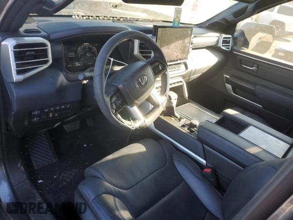 2023 Toyota Tundra Platinum with VIN 5TFNA5DB6PX102836, listed as a Copart auction lot 88541885 with 22,828 mi miles and Salvage title. Bid and sale history available at DreamBid. Image 8.