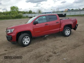 2021 Chevrolet Colorado 4WD Work Truck z VIN 1GCGTBEN1M1283515, wystawiony jako Copart lot #56723975 z przebiegiem 16 098 mil mil oraz Szkoda całkowita • Salvage title. Historia ofert i sprzedaży dostępna na DreamBid. Obrazek 1.