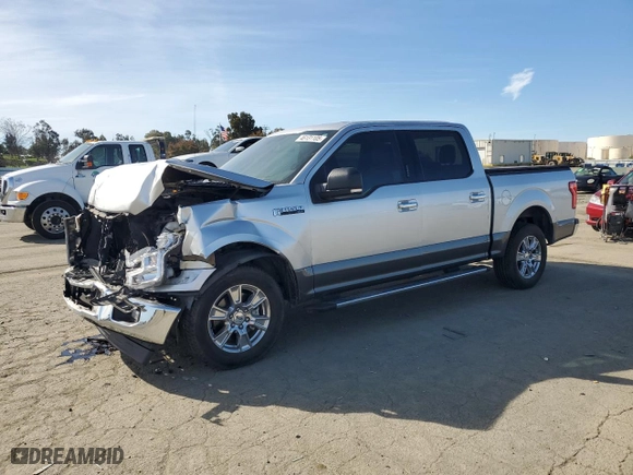 2017 Ford F-150 XL with VIN 1FTEW1CF8HFC81676, listed as a Copart auction lot 46131105 with 87,826 mi miles and Salvage Title. Bid and sale history available at carsss.com. Image 1.
