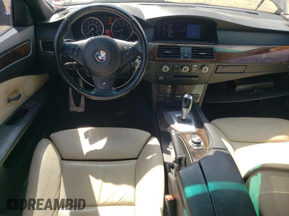 2010 BMW 5 Series 528i with VIN WBANU5C56AC364807, listed as a Copart auction lot 52123605 with 108,557 mi miles and Salvage Title. Bid and sale history available at carsss.com. Image 8.