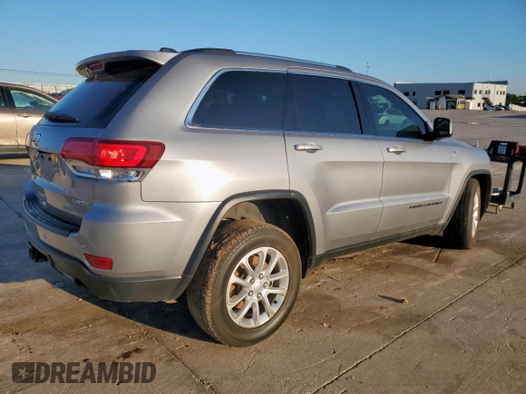 2021 Jeep Grand Cherokee Laredo E with VIN 1C4RJFAG1MC817601, listed as a Copart auction lot 56421195 with 91,292 mi miles and Salvage title. Bid and sale history available at DreamBid. Image 3.