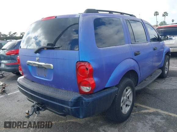 2005 Dodge Durango SLT with VIN 1D4HB48N95F500623, listed as a IAAI auction lot 41576475 with 162,339 mi miles and . Bid and sale history available at DreamBid. Image 4.