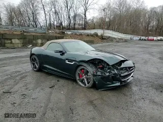 2016 Jaguar F-TYPE R with VIN SAJWJ6HL9GMK33775, listed as a Copart auction lot 49220885 with 46,217 mi miles and Salvage Title. Bid and sale history available at carsss.com. Image 11.