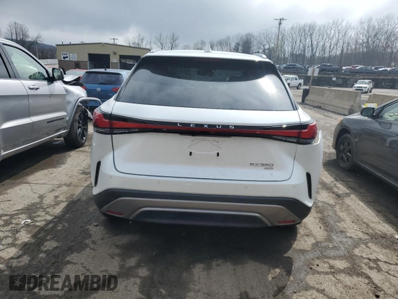 2023 Lexus RX with VIN 2T2BAMCA2PC030260, listed as a Copart auction lot 49441474 with 11,133 mi miles and Salvage Title. Bid and sale history available at carsss.com. Image 6.