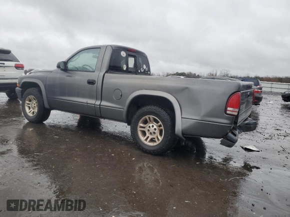 2004 Dodge Dakota with VIN 1D7FL16K34S554343, listed as a Copart auction lot 84607944 with 352,061 mi miles and Salvage Title. Bid and sale history available at carsss.com. Image 2.