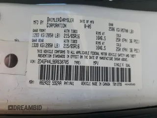 2006 Dodge Grand Caravan SXT z VIN 2D4GP44L96R630705, wystawiony jako Copart lot #55657705 z przebiegiem 243 020 mil mil oraz Szkoda całkowita • Salvage title. Historia ofert i sprzedaży dostępna na DreamBid. Obrazek 13.