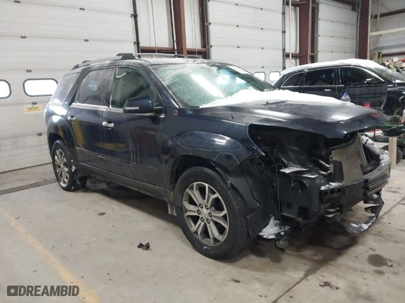 2015 GMC Acadia SLT with VIN 1GKKVRKDXFJ375075, listed as a IAAI auction lot 41610671 with 176,171 mi miles. Bid and sale history available at carsss.com. Image 1.