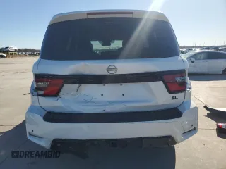 2022 Nissan Armada SL with VIN JN8AY2BA5N9392690, listed as a Copart auction lot 82864374 with 49,225 mi miles and Salvage Title. Bid and sale history available at carsss.com. Image 6.