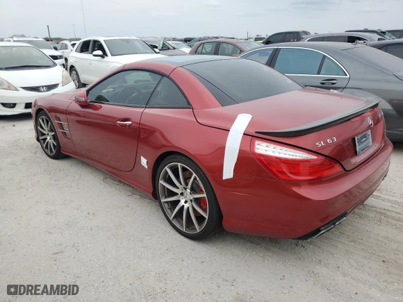 2014 Mercedes-Benz SL-Class SL 63 AMG with VIN WDDJK7EAXEF029105, listed as a Copart auction lot 75639724 with 0 mi miles and Non Repairable. Bid and sale history available at carsss.com. Image 2.