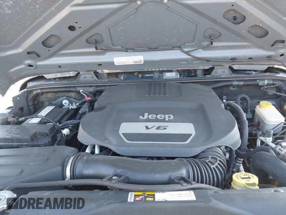 2015 Jeep Wrangler Sport with VIN 1C4AJWAG0FL591213, listed as a IAAI auction lot 41893306 with 107,807 mi miles and . Bid and sale history available at DreamBid. Image 10.