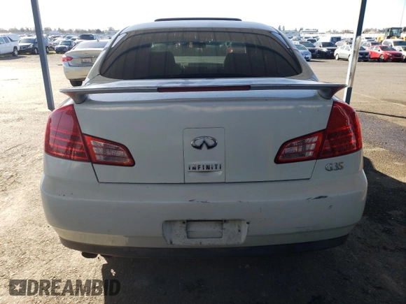 2003 Infiniti G35 w/Leather with VIN JNKCV51E73M001874, listed as a Copart auction lot 43723085 with Not Provided miles and Salvage Title. Bid and sale history available at carsss.com. Image 6.