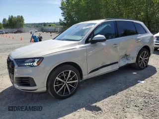 2023 Audi Q7 Premium Plus with VIN WA1LXBF77PD018405, listed as a Copart auction lot 55975455 with 15,702 mi miles and Salvage title. Bid and sale history available at DreamBid. Image 1.