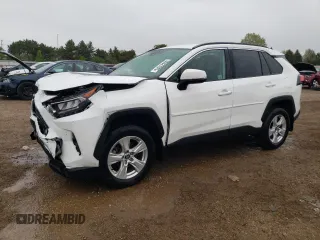 2021 Toyota RAV4 XLE with VIN 2T3P1RFV6MW228427, listed as a Copart auction lot 55323325 with 54,002 mi miles and Salvage title. Bid and sale history available at DreamBid. Image 1.