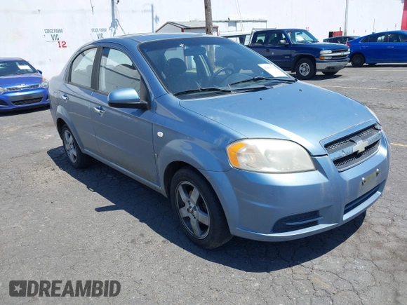 2007 Chevrolet Aveo LT with VIN KL1TG56677B049297, listed as a IAAI auction lot 42517516 with 163,130 mi miles and . Bid and sale history available at DreamBid. Image 1.