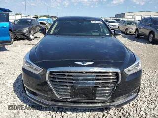 2017 Genesis G90 5.0L Ultimate with VIN KMHG54JH0HU024827, listed as a Copart auction lot 63291304 with 102,529 mi miles and Salvage Title. Bid and sale history available at carsss.com. Image 5.