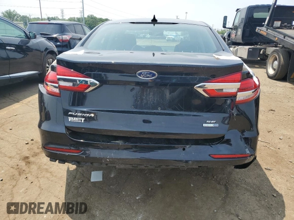 2020 Ford Fusion SE with VIN 3FA6P0T94LR247709, listed as a Copart auction lot 59263695 with 45,392 mi miles and Salvage title. Bid and sale history available at DreamBid. Image 6.