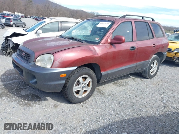 2003 Hyundai Santa Fe GLS with VIN KM8SC13E43U526945, listed as a IAAI auction lot 41847683 with 180,986 mi miles. Bid and sale history available at carsss.com. Image 2.