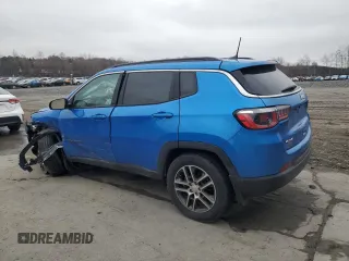 2018 Jeep Compass Latitude with VIN 3C4NJDBB9JT342849, listed as a Copart auction lot 52559935 with 81,241 mi miles and Salvage Title. Bid and sale history available at DreamBid. Image 2.
