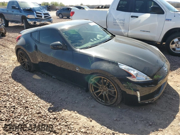 2017 Nissan 370Z with VIN JN1AZ4EH8HM952185, listed as a Copart auction lot 49923725 with 45,058 mi miles and Salvage title. Bid and sale history available at DreamBid. Image 4.