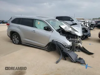 2018 Toyota Highlander SE with VIN 5TDKZRFH9JS280273, listed as a Copart auction lot 51214975 with Not provided miles and Salvage title. Bid and sale history available at DreamBid. Image 4.