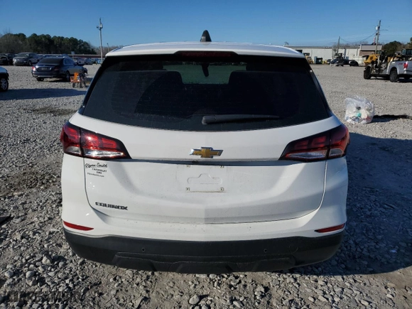 2024 Chevrolet Equinox LS with VIN 3GNAXHEG7RL329242, listed as a Copart auction lot 46886735 with 7,499 mi miles and Salvage Title. Bid and sale history available at carsss.com. Image 6.