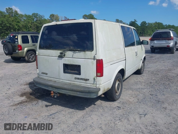 1998 Chevrolet Astro Cargo z VIN 1GCDM19WXWB192883, wystawiony jako IAAI lot #42538209 z przebiegiem 162 623 mil mil oraz . Historia ofert i sprzedaży dostępna na DreamBid. Obrazek 4.