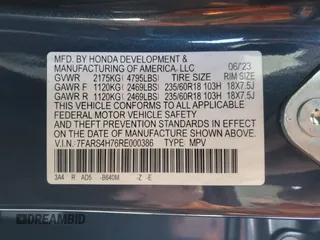 2024 Honda CR-V EX-L with VIN 7FARS4H76RE000386, listed as a Copart auction lot 45726945 with Not Provided miles and Non Repairable. Bid and sale history available at carsss.com. Image 13.